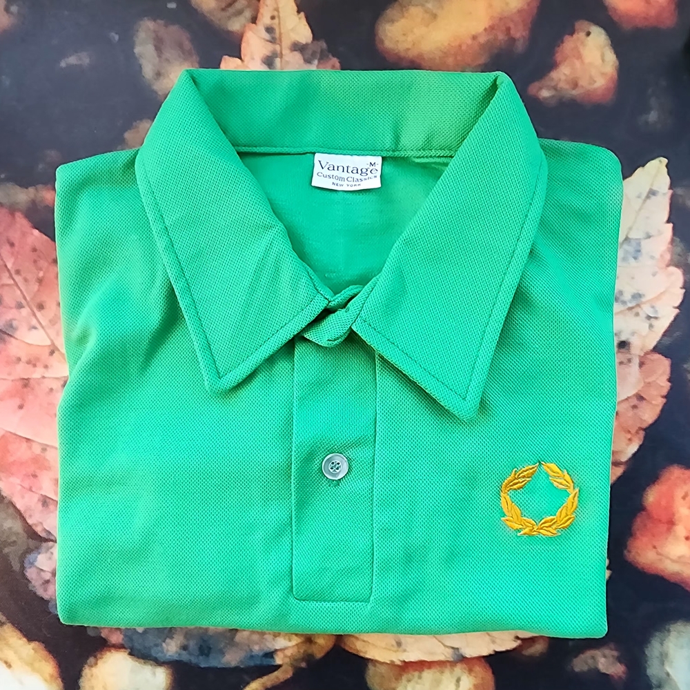 Vantage Men's Vibrant Green Polo Shirt